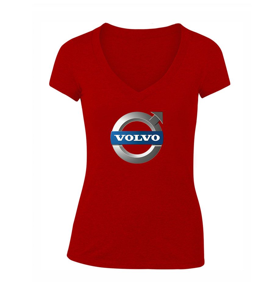 Women's Volvo Car   V-Neck T-Shirt